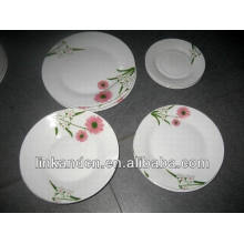 Platos de cena redondos populares de la porcelana 18pcs fijados